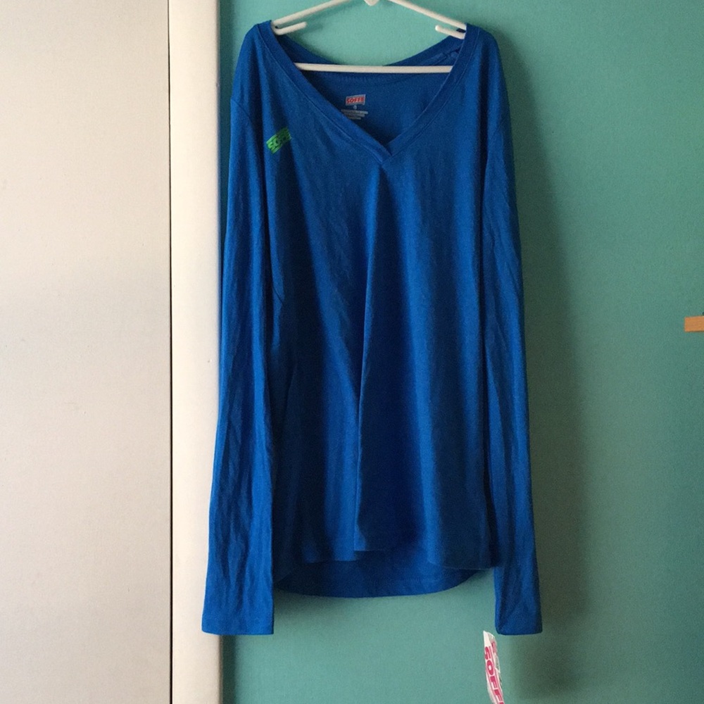 Soffe long sleeve blue t-shirt
